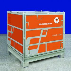 Collapsible metal IBC intermedia bulk container