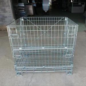 Hypercage wire mesh container cage pallet mesh PET preform storage