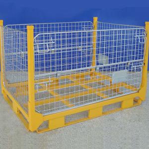 Cage pallet wire container folding cage stillage half drop storage stillage
