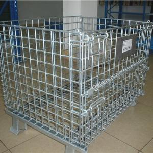Steel stacking pallet mesh warehouse cage wire mesh container