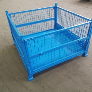 Warehouse heavy duty stillage pallet cage wire mesh container