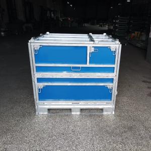 Collapsible metal IBC intermedia bulk container