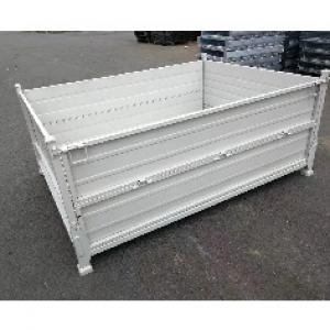 Foldable metal box pallet steel half drop bin