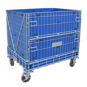 Hypercage wire mesh container stillage with wheels / castors